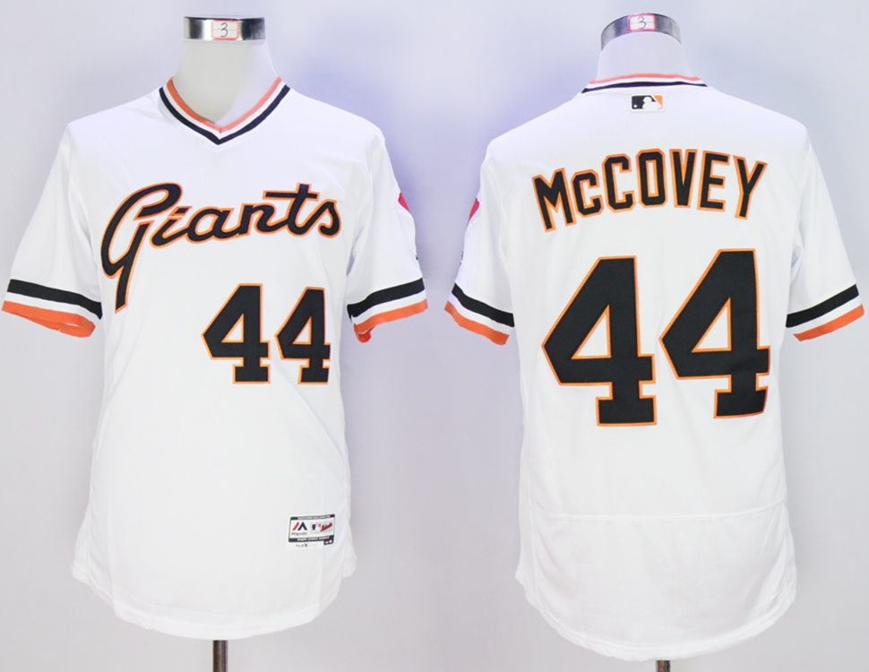 Giants 44 Willie McCovey Throwback Flexbase Jersey