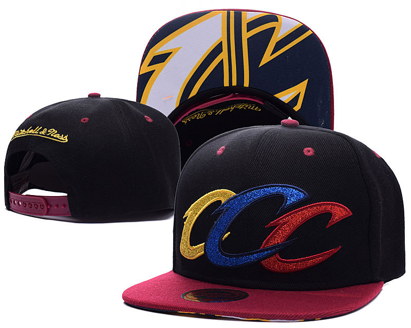 Cavaliers Black Mitchell & Ness Adjustable Hat YD