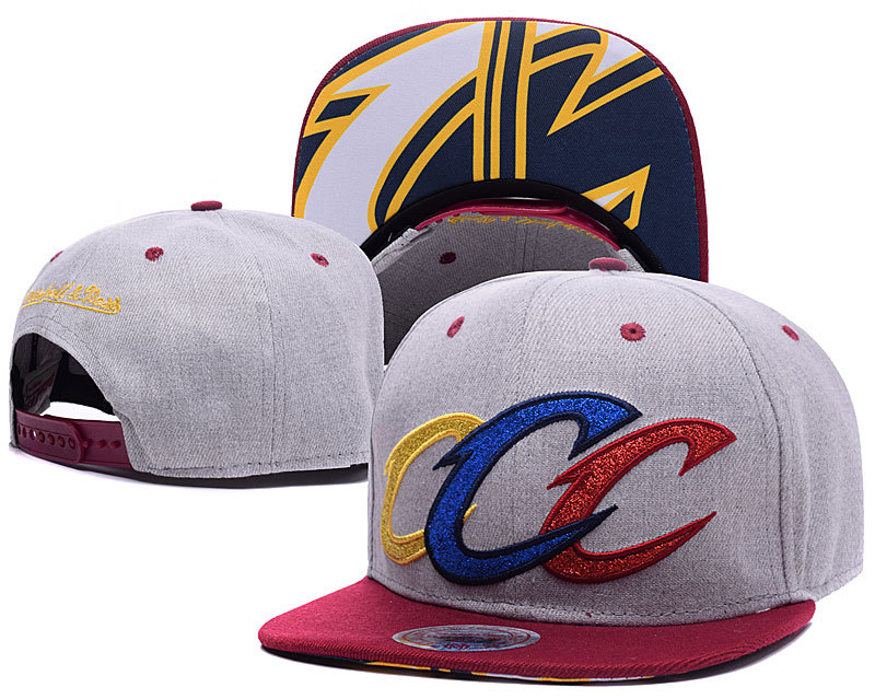 Cavaliers Grey Mitchell & Ness Adjustable Hat YD