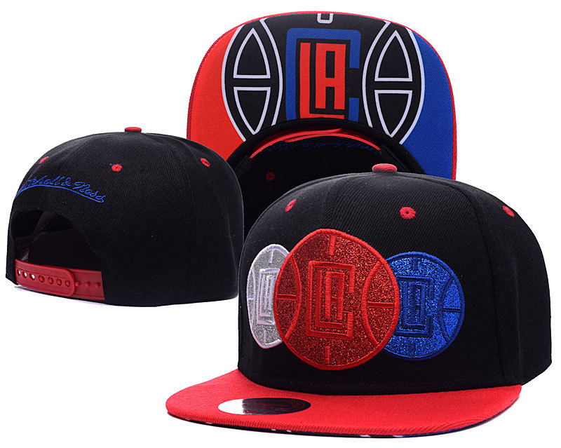 Clippers Black Mitchell & Ness Adjustable Hat YD