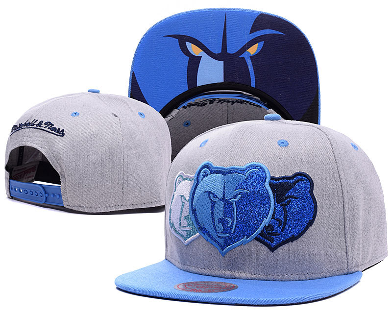 Grizzlies Grey Mitchell & Ness Adjustable Hat YD