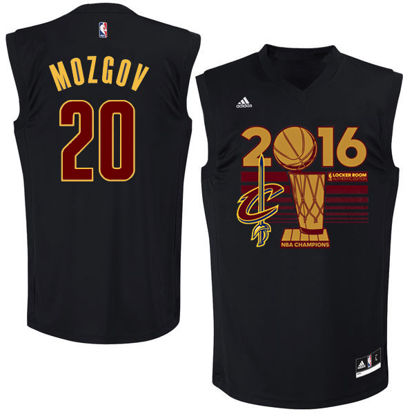 Cavaliers 20 Timofey Mozgov Black 2016 NBA Finals Champions Jersey