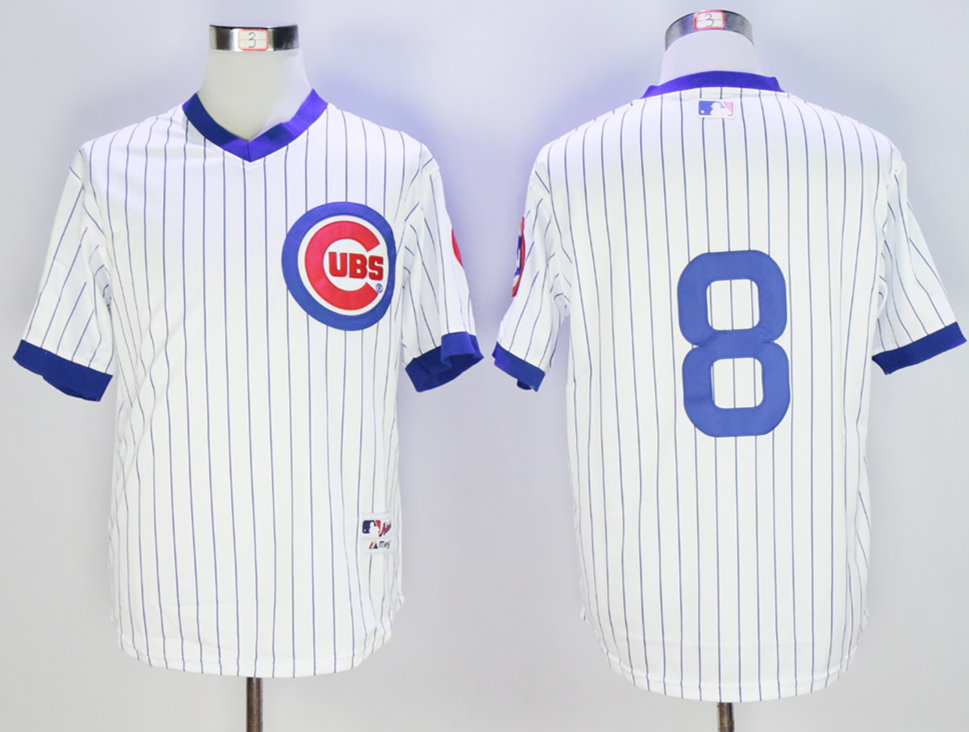 Cubs 8 Andre Dawson White 1988 Throwback Jersey