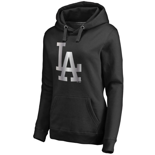 L.A. Dodgers Women's Platinum Collection Pullover Hoodie Black