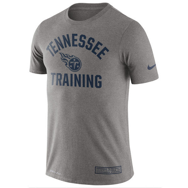 Nike Tennessee Titans Heathered Gray Training Performance Men's T-Shirt