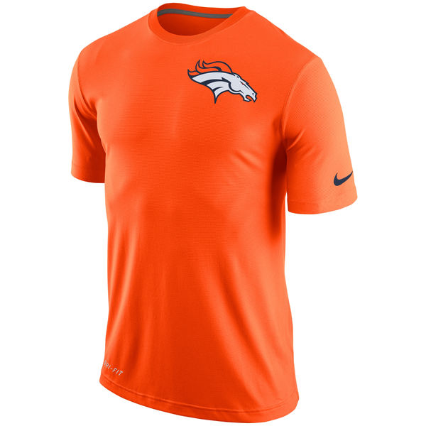 Nike Denver Broncos Orange Dri-Fit Touch Performance Men's T-Shirt