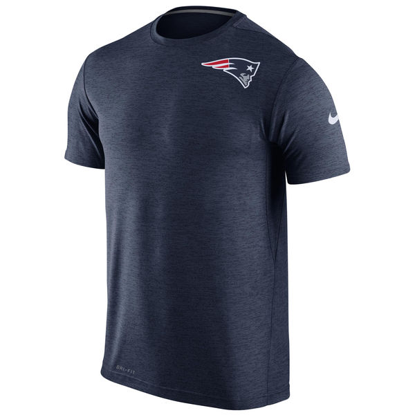 Nike New England Patriots Navy Dri-Fit Touch Performance Men's T-Shirt