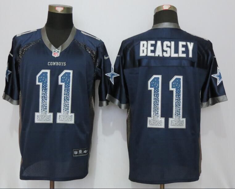 Nike Cowboys 11 Cole Beasley Blue Drift Fashion Elite Jersey