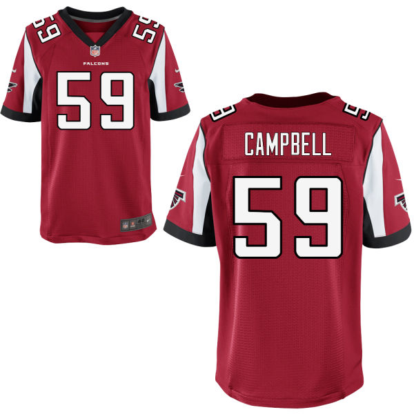 Nike Falcons 59 De'Vondre Campbell Red Elite Jersey