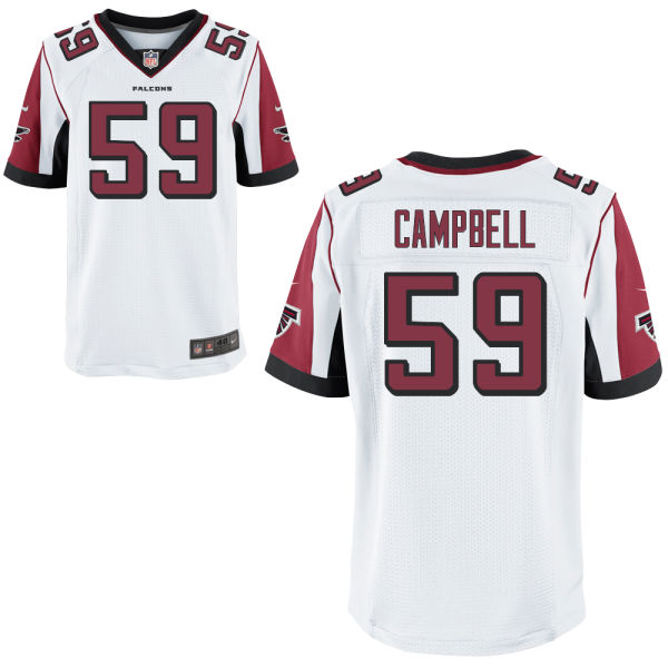 Nike Falcons 59 De'Vondre Campbell White Elite Jersey
