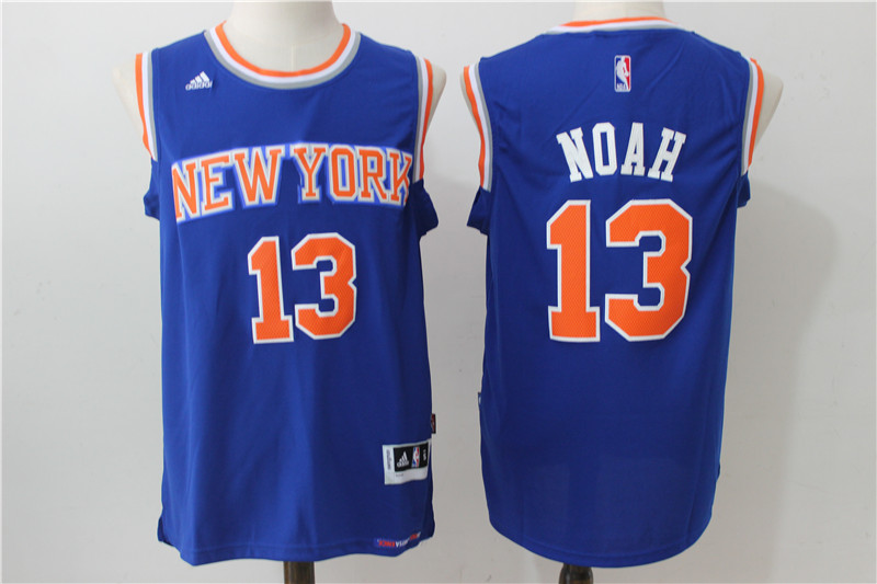 Knicks 13 Joakim Noah Blue Swingman Jersey