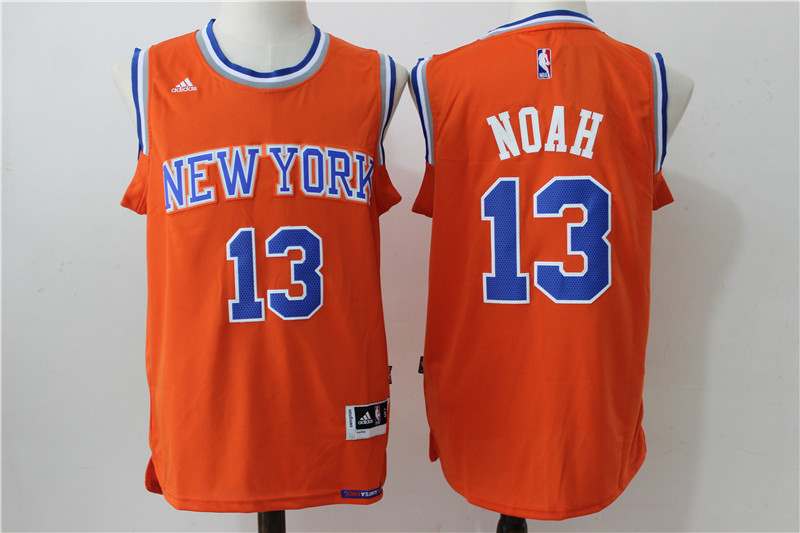 Knicks 13 Joakim Noah Orange Swingman Jersey