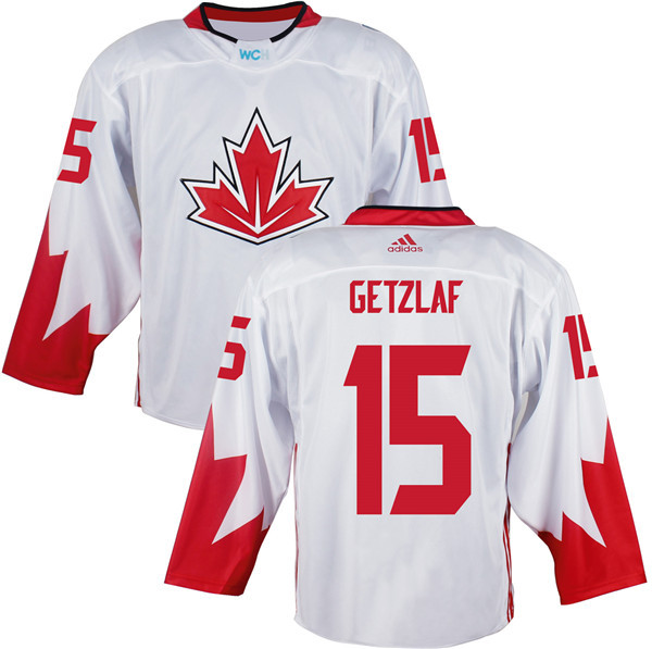 Canada 15 Ryan Getzlaf White World Cup of Hockey 2016 Premier Player Jersey