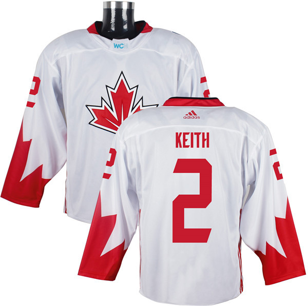 Canada 2 Duncan Keith White World Cup of Hockey 2016 Premier Player Jersey