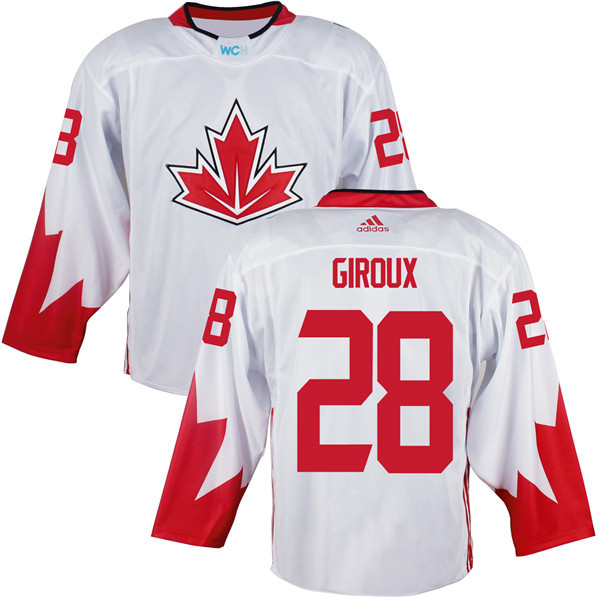 Canada 28 Claude Giroux White World Cup of Hockey 2016 Premier Player Jersey