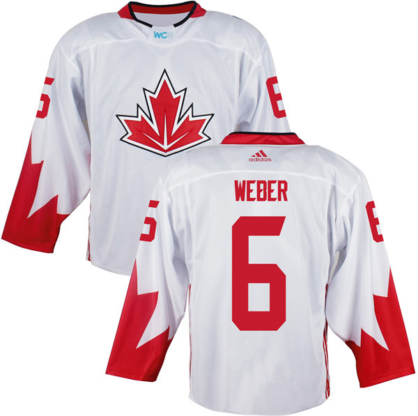 Canada 6 Shea Weber White World Cup of Hockey 2016 Premier Player Jersey