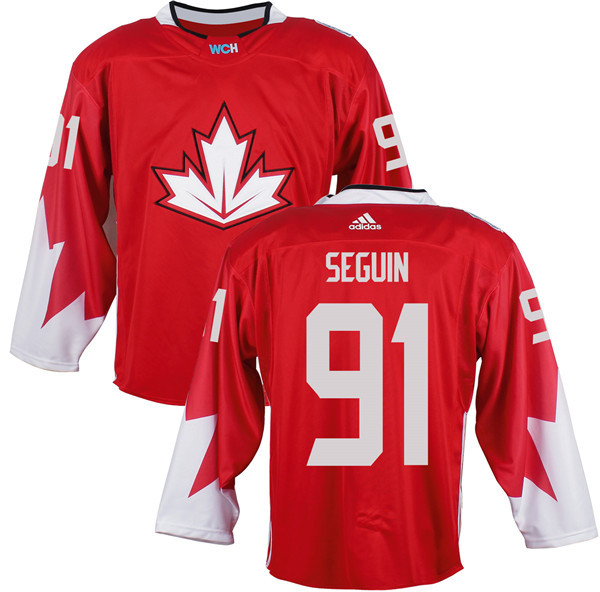 Canada 91 Tyler Seguin Red World Cup of Hockey 2016 Premier Player Jersey