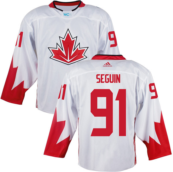 Canada 91 Tyler Seguin White World Cup of Hockey 2016 Premier Player Jersey
