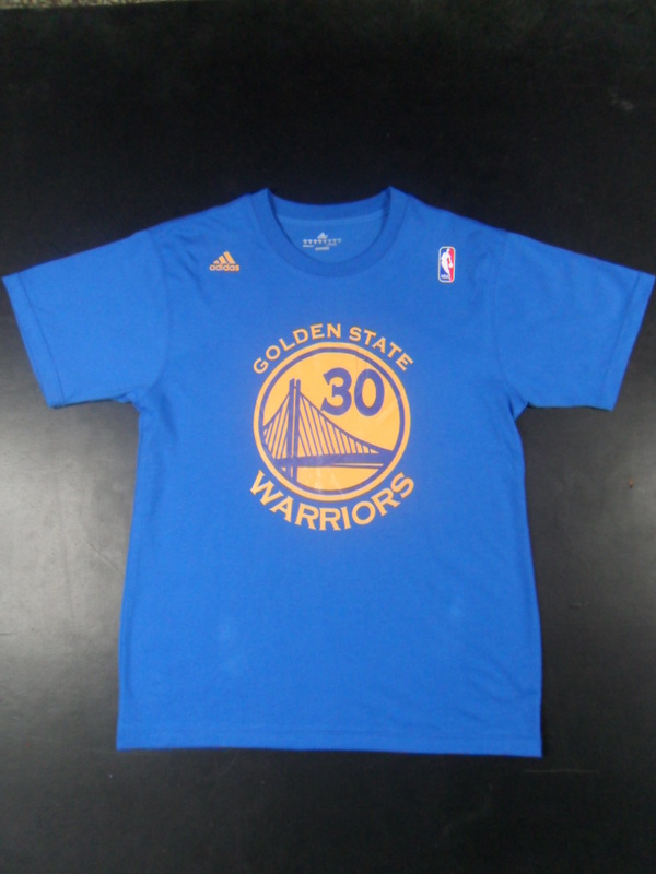Warriors 30 Stephen Curry Blue Men's T-Shirt