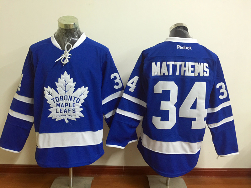 Maple Leafs 34 Auston Matthews Blue Alternate Reebok Jersey