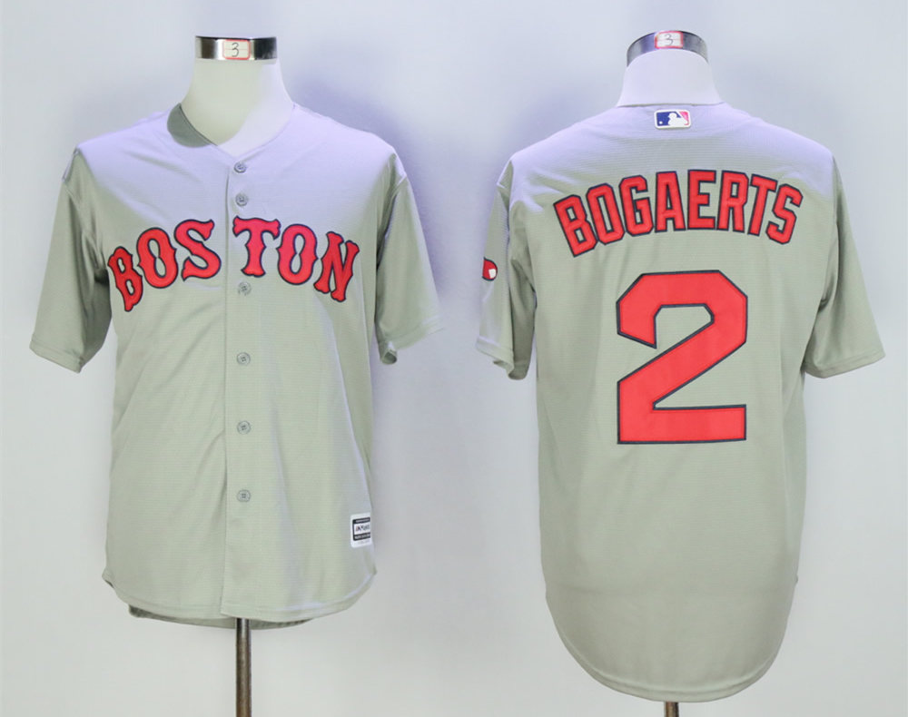 Red Sox 2 Xander Bogaerts Grey New Cool Base Jersey
