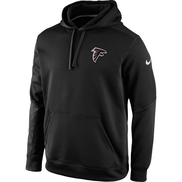 Nike Atlanta Falcons Black Ko Chain Fleece Pullover Performance Hoodie