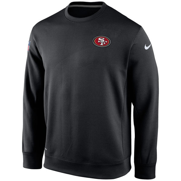 Nike San Francisco 49ers Black Ko Chain Crew Fleece Performance Sweatshirt
