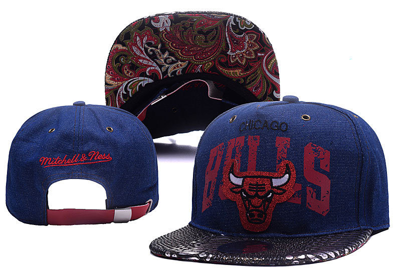 Bulls Team Logo Navy Adjustable Hat YD2