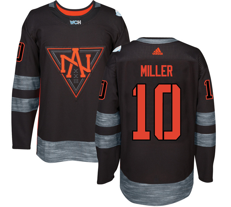 North America 10 J.T. Miller Black World Cup of Hockey 2016 Premier Player Jersey