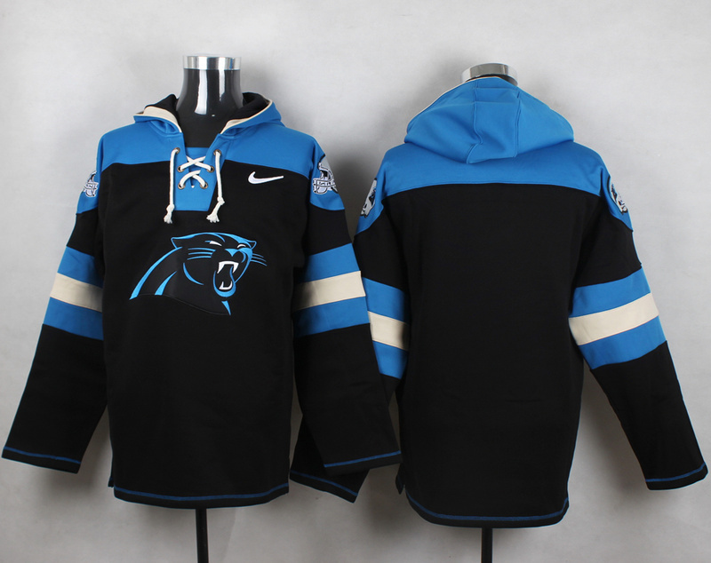 Nike Panthers Blank Black Hooded Jersey