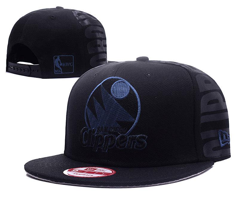 Clippers Fresh Logo Black Adjustable Hat GS