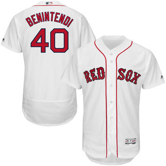 Red Sox 40 Andrew Benintendi White Flexbase Jersey