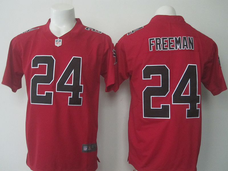 Nike Falcons 24 Devonta Freeman Red Color Rush Limited Jersey