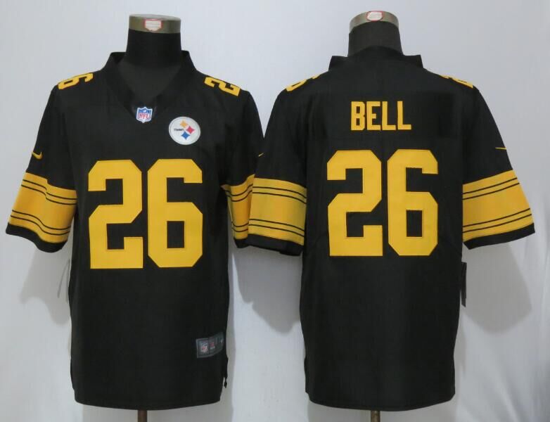 Nike Steelers 26 Le'Veon Bell Black Youth Color Rush Limited Jersey