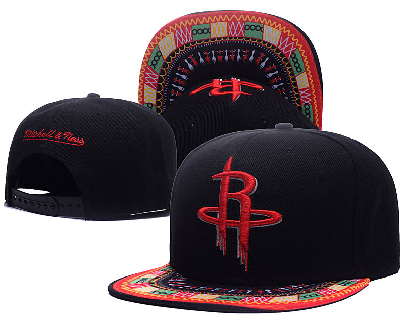 Rockets Fresh Logo Black Adjustable Hat GS