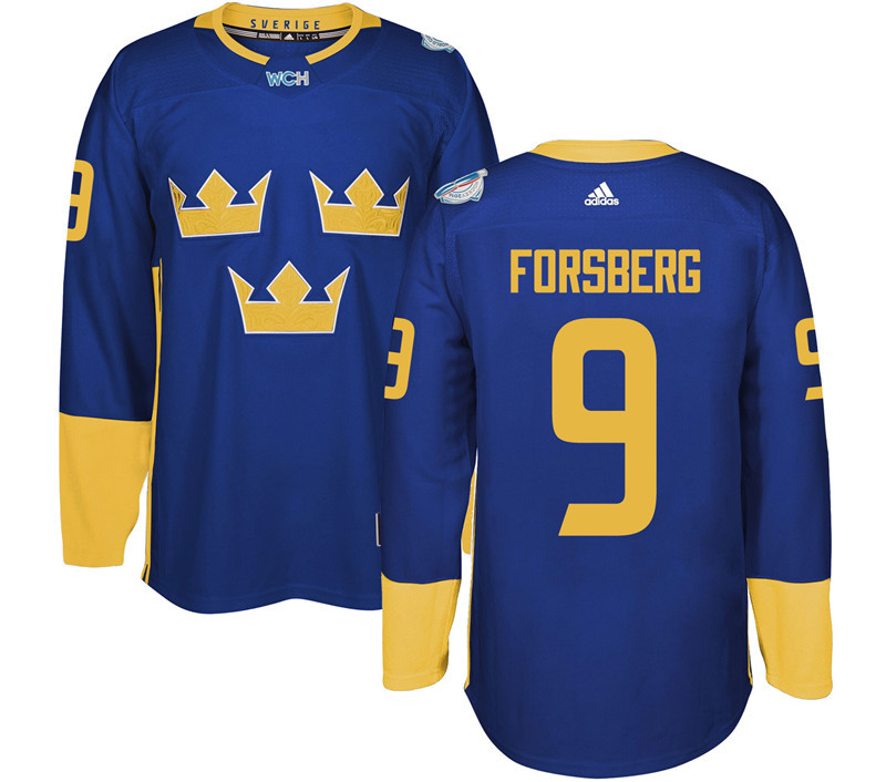 Sweden 9 Filip Forsberg Purple 2016 World Cup Of Hockey Premier Player Jersey