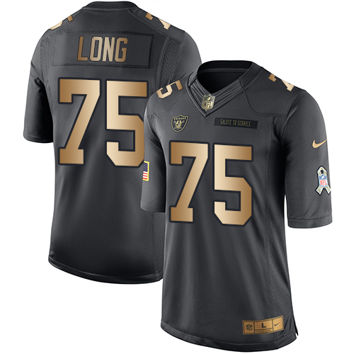 Nike Raiders 75 Howie Long Anthracite Gold Salute to Service Limited Jersey