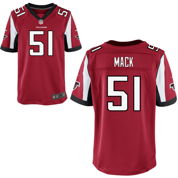 Nike Falcons 51 Alex Mack Red Elite Jersey