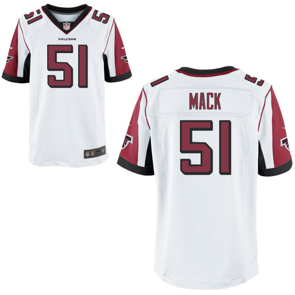 Nike Falcons 51 Alex Mack White Elite Jersey