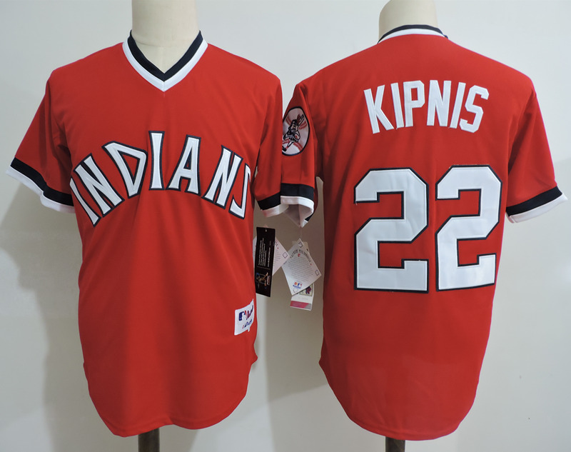 Indians 22 Jason Kipnis Red Cooperstown Collection Throwback Jersey
