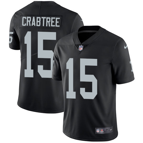 Nike Raiders 15 Michael Crabtree Black Vapor Untouchable Player Limited Jersey