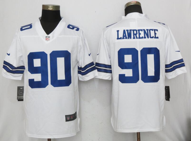 Nike Cowboys 90 DeMarcus Lawrence White Vapor Untouchable Player Limited Jersey
