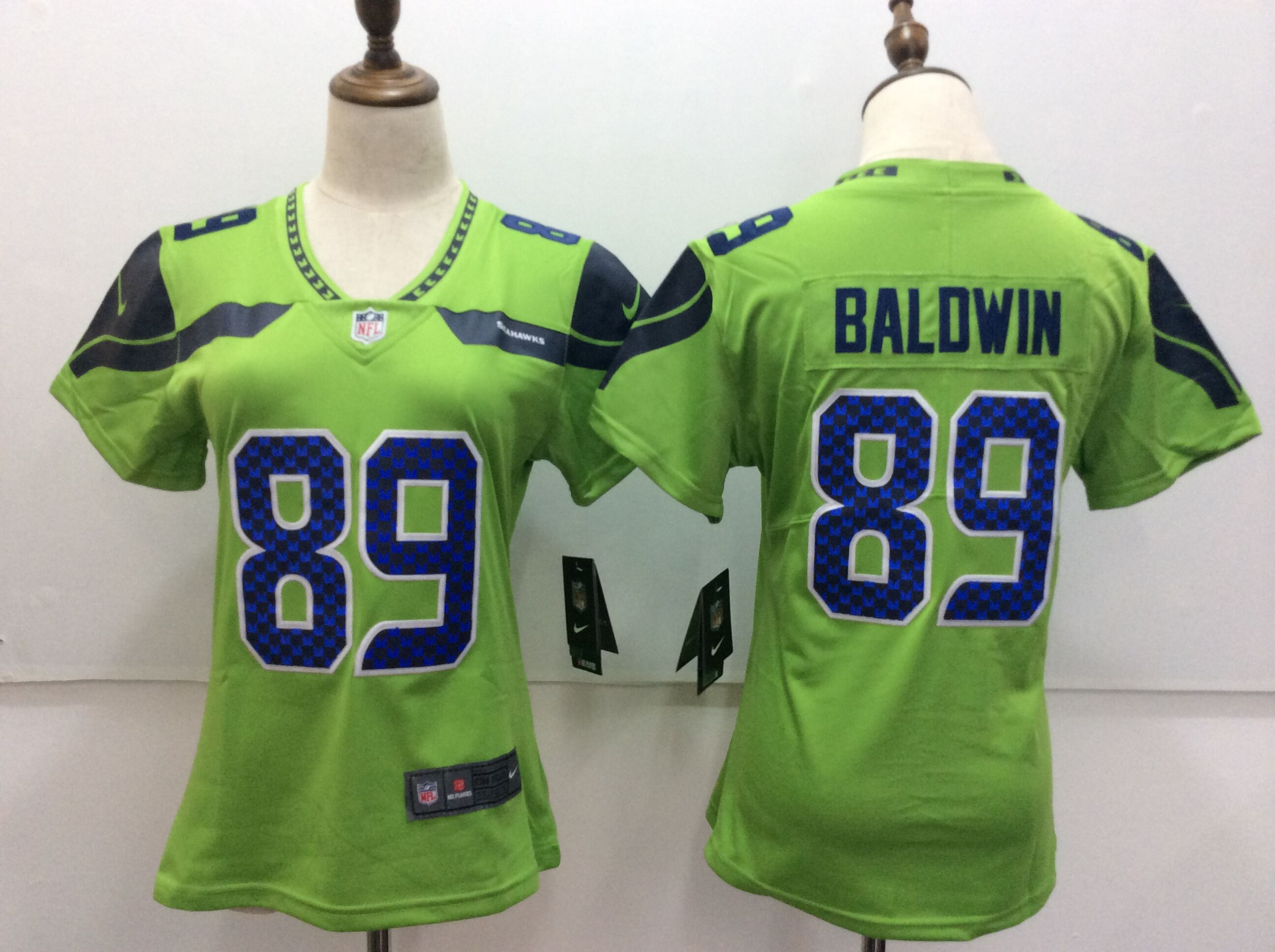 Nike Seahawks 89 Doug Baldwin Green Women Vapor Untouchable Player Limited Jersey