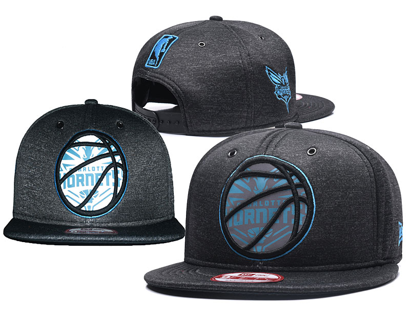 Hornets Team Logo Reflective Gray Snapback Adjustable Hat GS