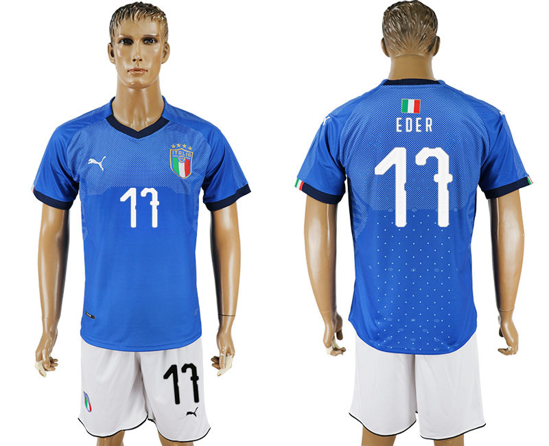 2017-18 Italy 11 EDER Home Soccer Jersey