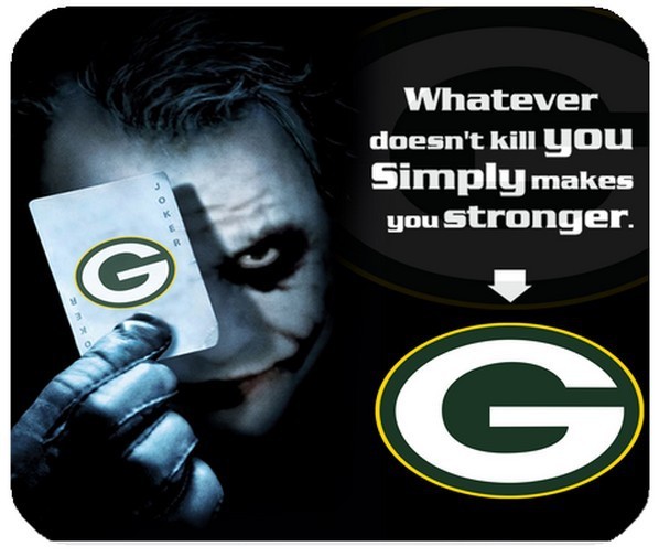 Green Bay Packers Black Gaming/Office NFL Mouse Pad