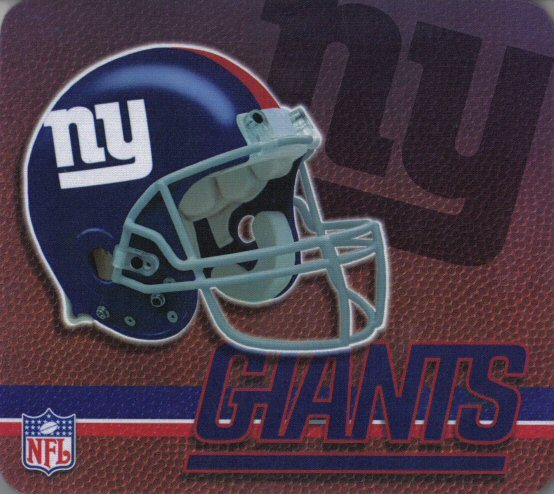 New York Giants Gaming/Office NFL Mouse Pad