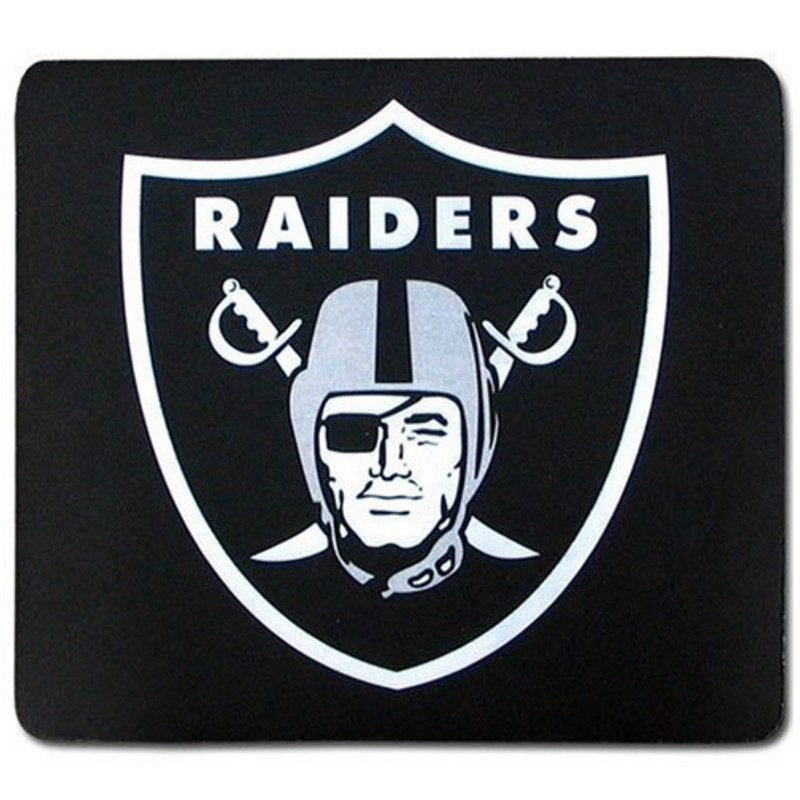 Oakland Raiders Black Gaming/Office NFL Mouse Pad2