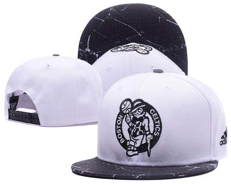 Celtics Team Logo White Adjustable Hat GS
