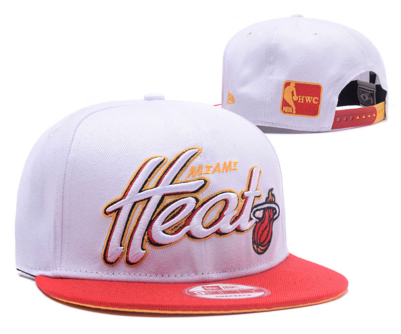 Heat Team Logo White Adjustable Hat GS2